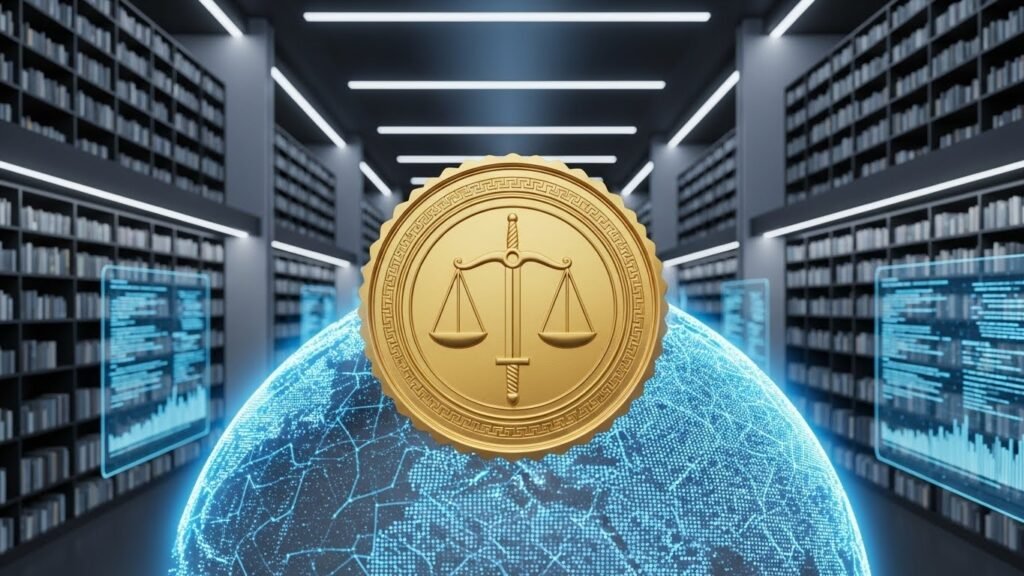 3세대 AI파워볼에 부여된 최종 무결성 승인 인장과 빛나는 데이터 코어